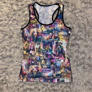 Multicolored unique tank top